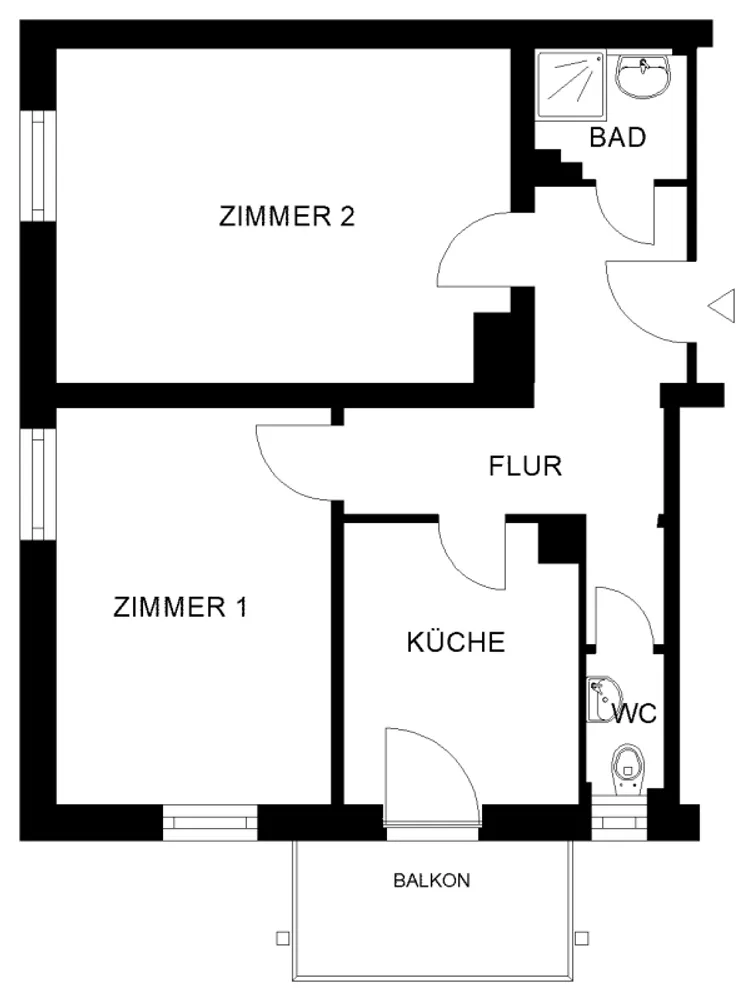 2 Zimmer Wohnung mit 54 m² in Nürnberg – Bild 3
