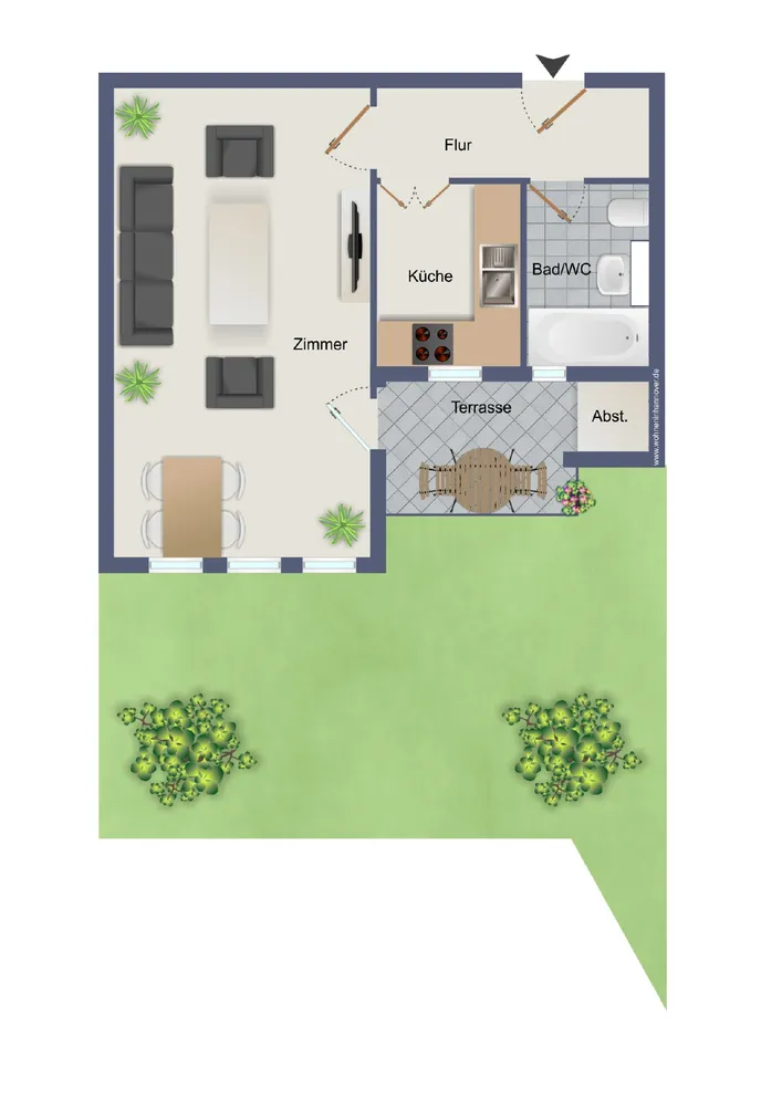1 Zimmer Wohnung mit 44 m² in Hannover – Bild 8