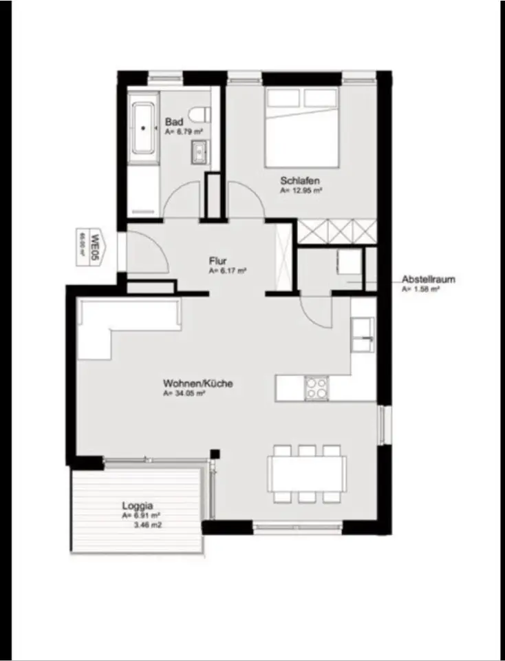 2 Zimmer Wohnung mit 65 m² in Berlin – Bild 6