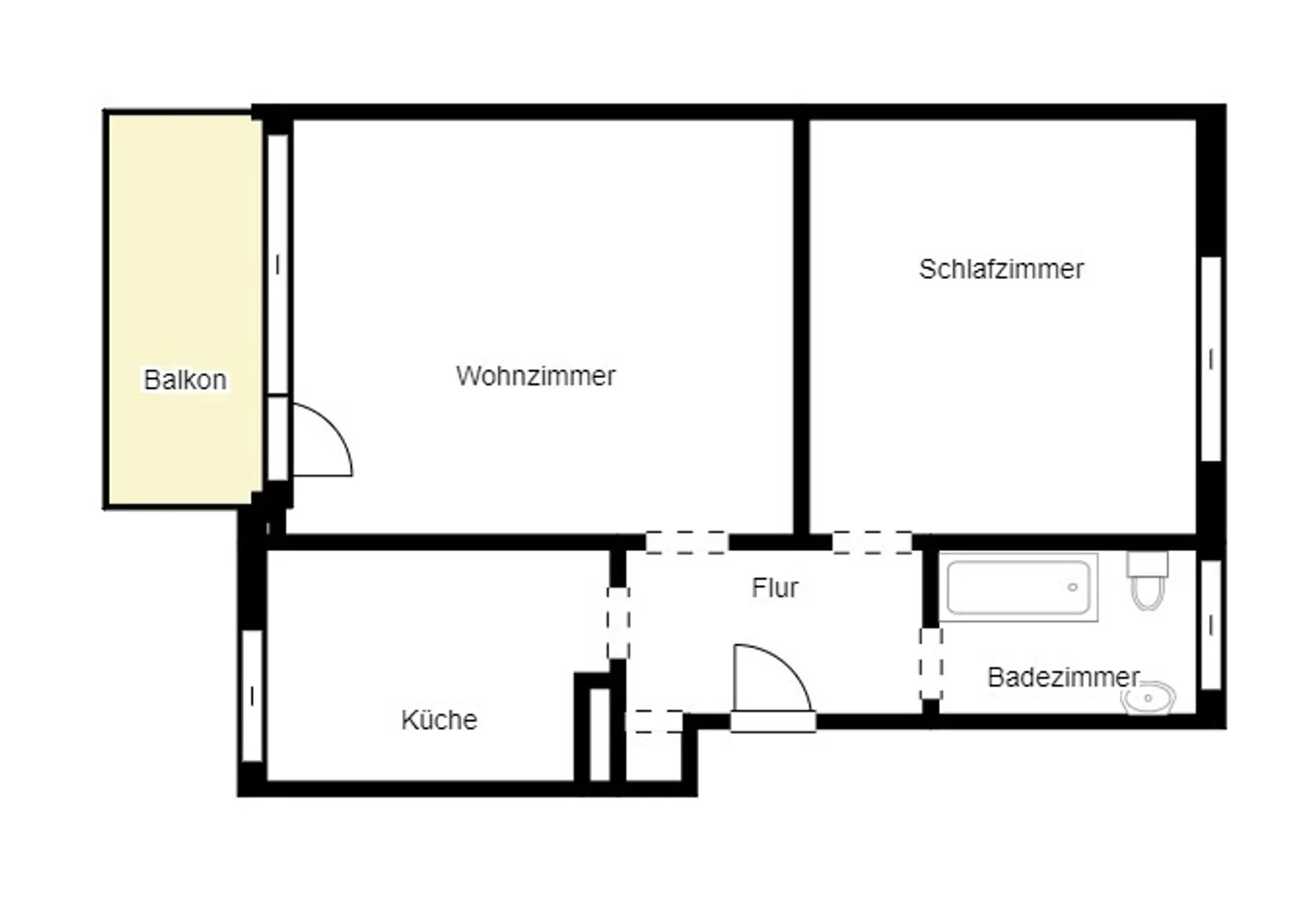 2 room apartment with 56 m² in Dortmund – Photo 3
