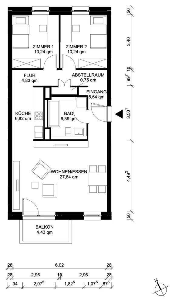 3 Zimmer Wohnung mit 75 m² in Heidelberg – Bild 4