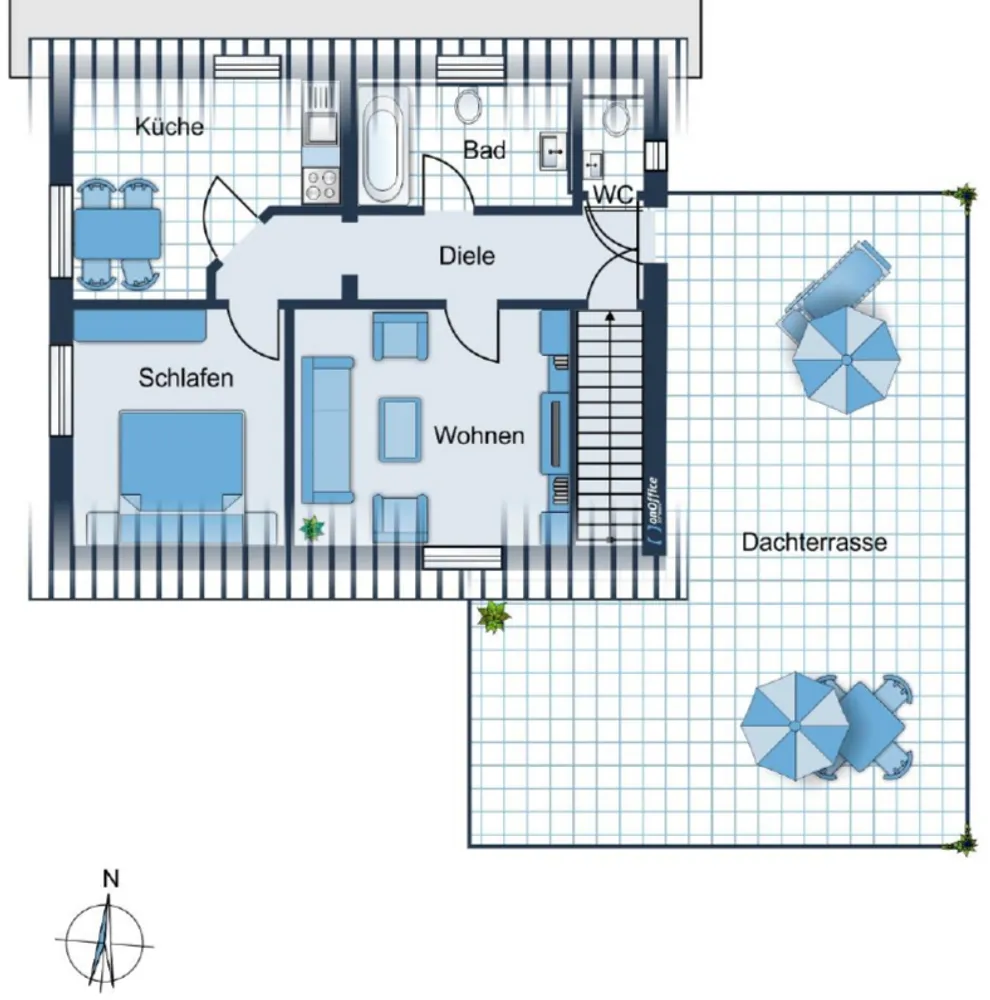 2 Zimmer Wohnung mit 57 m² in Krefeld – Bild 2