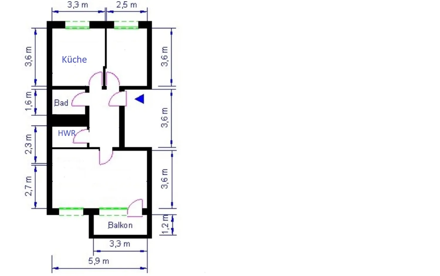 2 Zimmer Wohnung mit 56 m² in Magdeburg – Bild 7