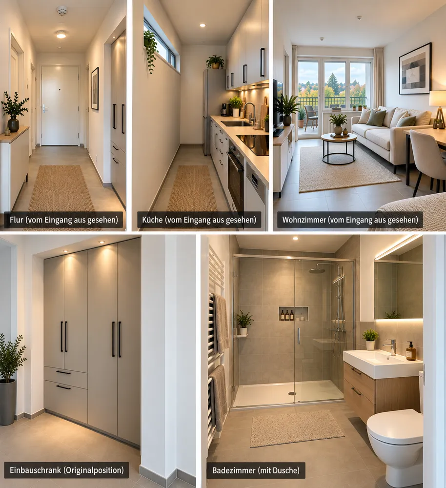 1 Zimmer Wohnung mit 30 m² in München – Bild 1