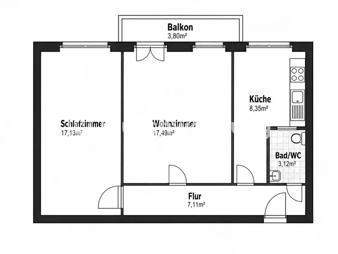 2 Zimmer Wohnung mit 56 m² in Berlin – Bild 3