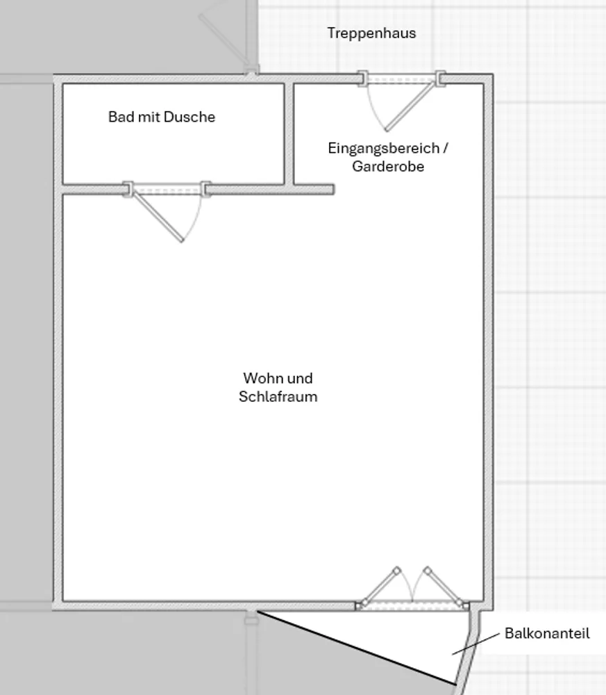 1 Zimmer Wohnung mit 18 m² in München – Bild 4