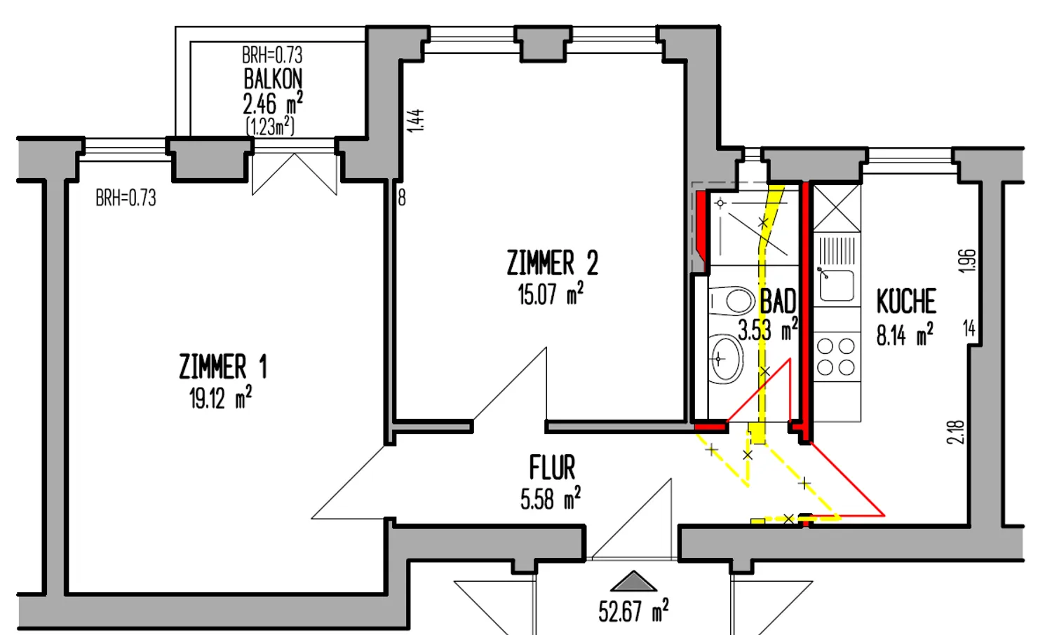 2 Zimmer Wohnung mit 53 m² in Berlin – Bild 10