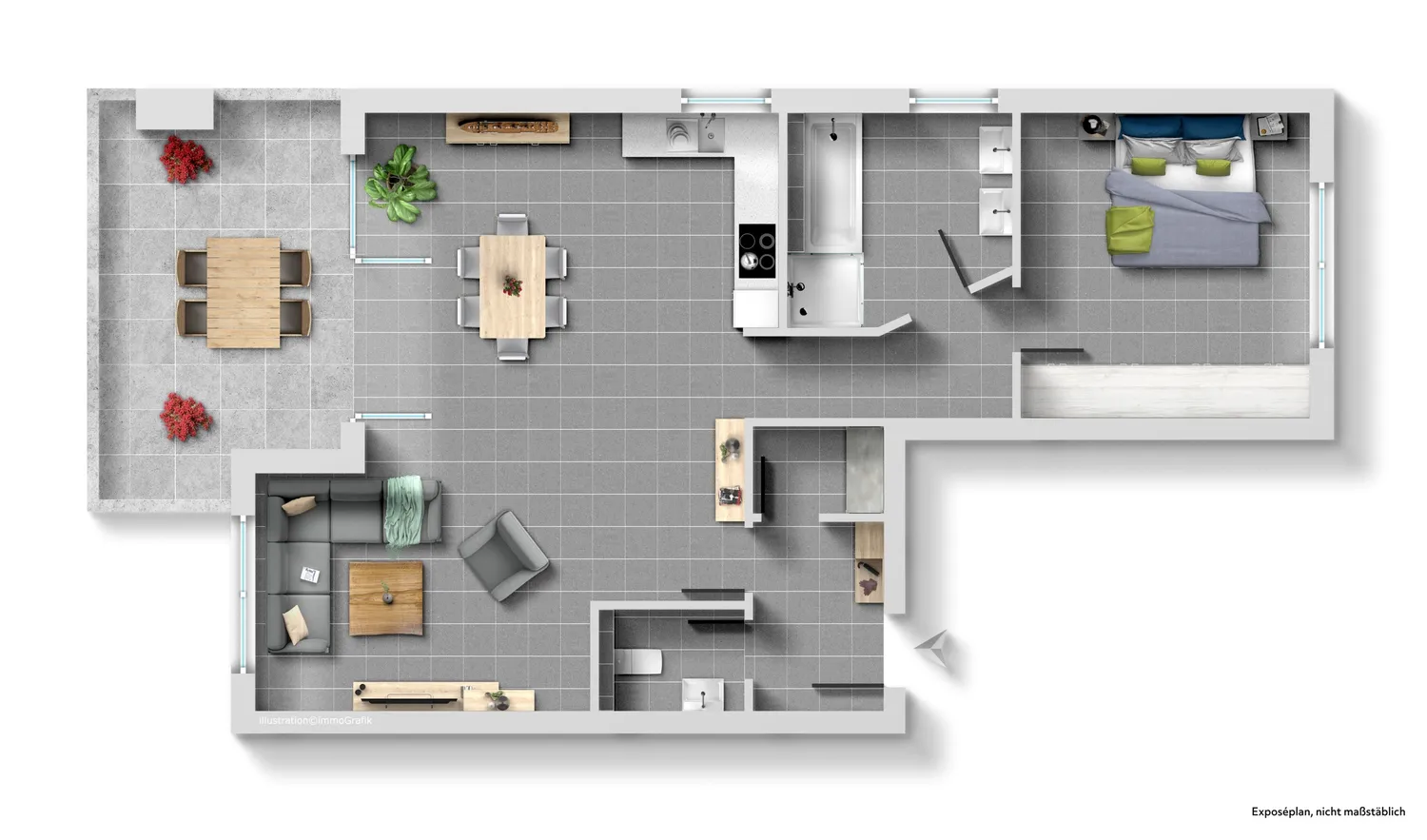 3 Zimmer Wohnung mit 65 m² in Reutlingen – Bild 4