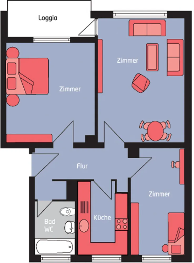 3 room apartment with 70 m² in Brunswick – Photo 2