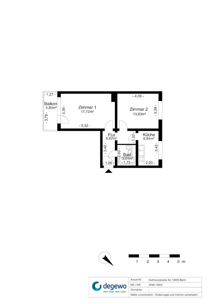 2 Zimmer Wohnung mit 51 m² in Berlin – Bild 8