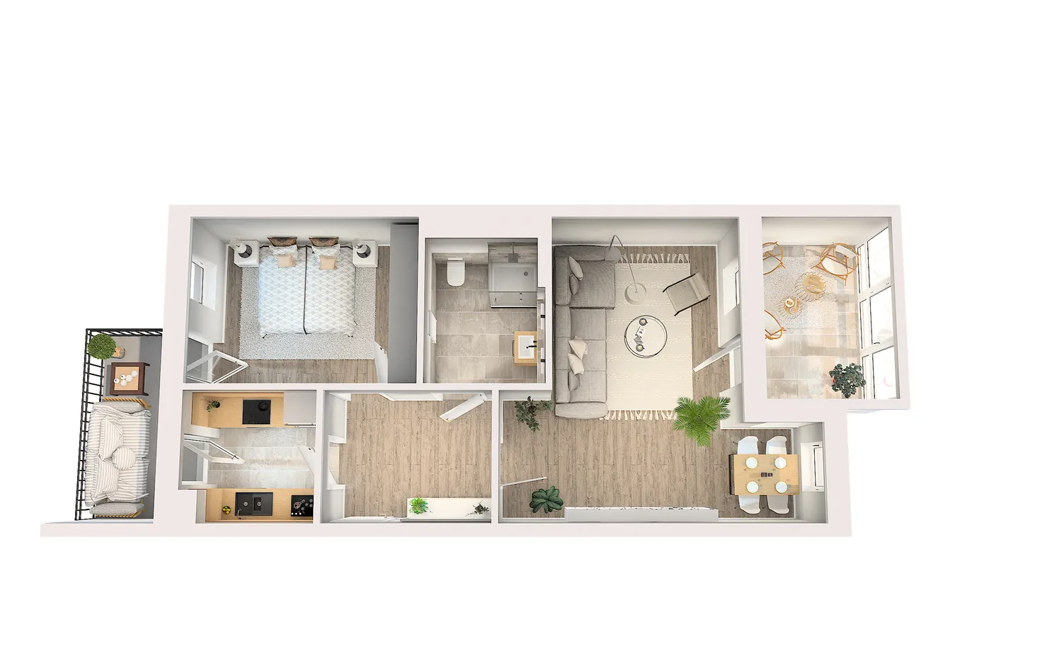 2 Zimmer Wohnung mit 74 m² in Dresden – Bild 3
