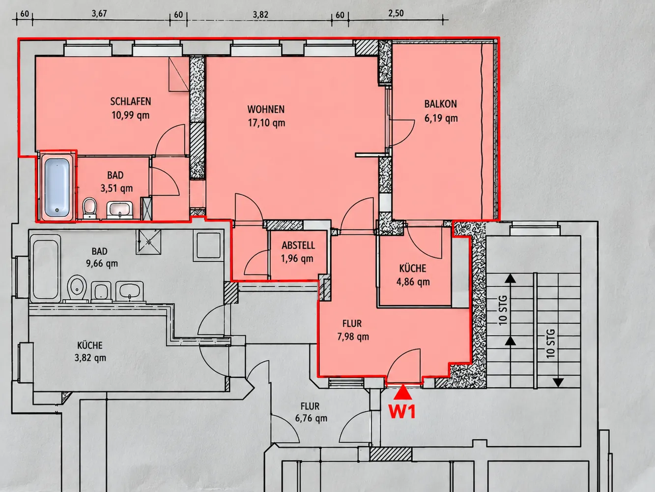 2 room apartment with 51 m² in Halle (Saale) – Photo 3