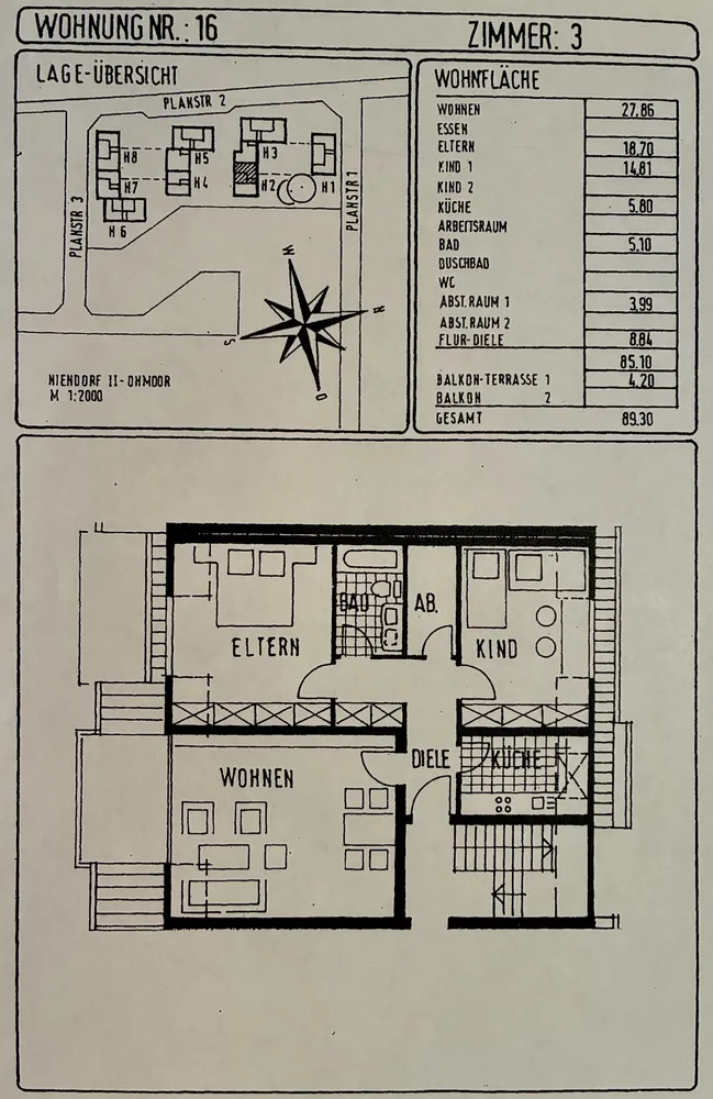 3 Zimmer Wohnung mit 85 m² in Hamburg – Bild 4