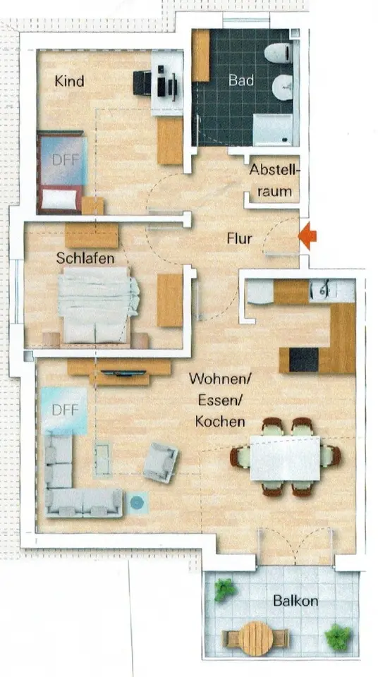 2 Zimmer Wohnung mit 54 m² in Cham – Bild 8