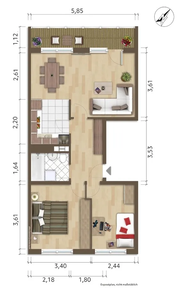 3 Zimmer Wohnung mit 59 m² in Hoyerswerda – Bild 9