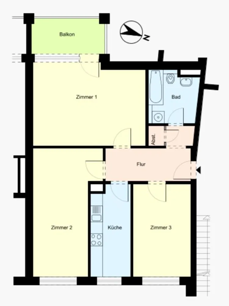 3 Zimmer Wohnung mit 79 m² in Hamburg – Bild 10