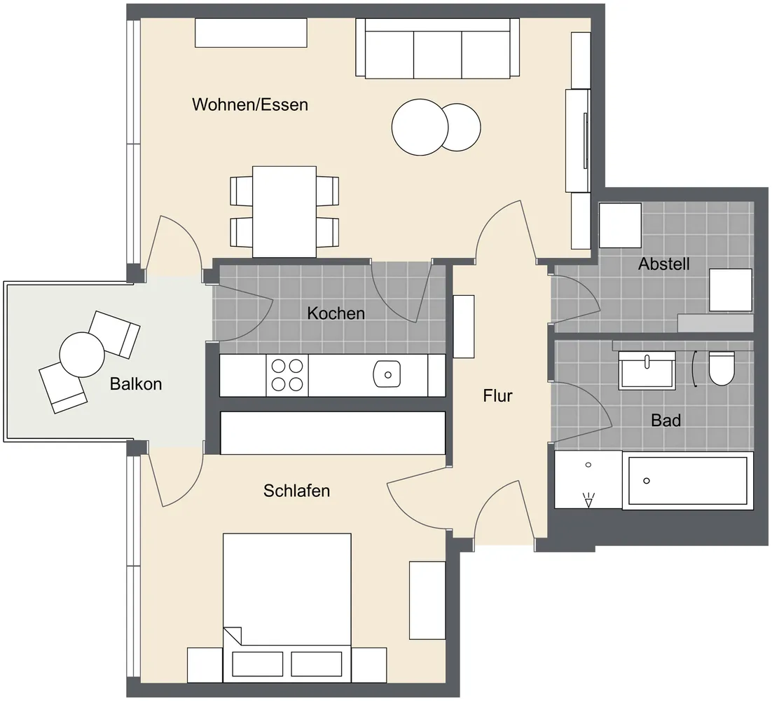 2 Zimmer Wohnung mit 62 m² in Neu-Ulm – Bild 10