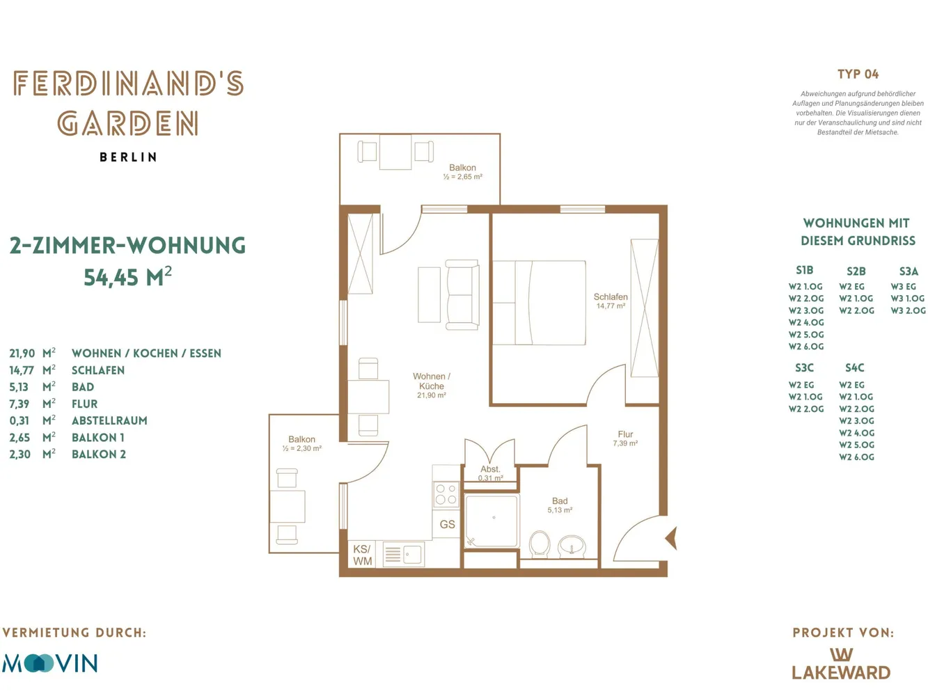 2 room apartment with 54 m² in Berlin – Photo 10