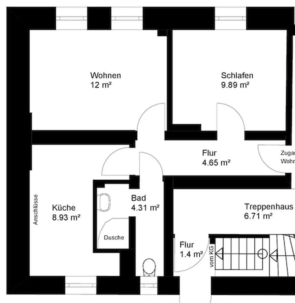 2 Zimmer Wohnung mit 43 m² in Bremen – Bild 7