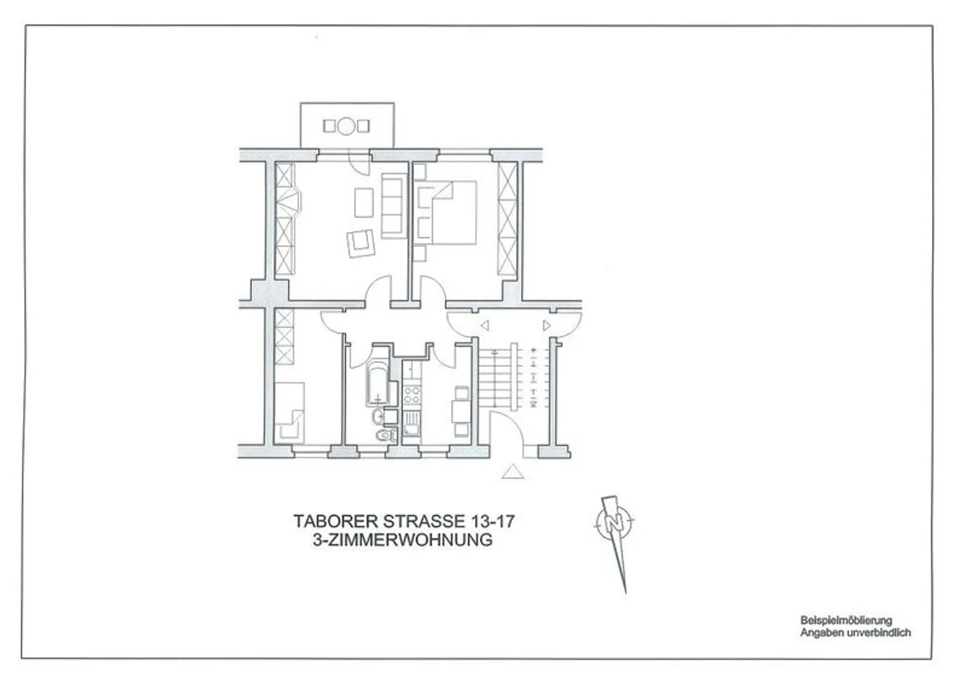 3 Zimmer Wohnung mit 59 m² in Naumburg (Saale) – Bild 1