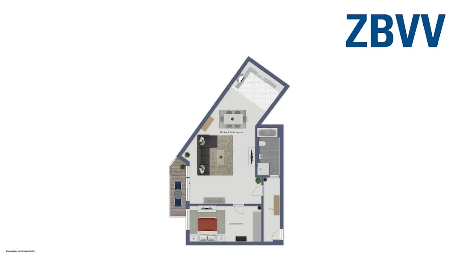 2 room apartment with 84 m² in Frankfurt am Main – Photo 10
