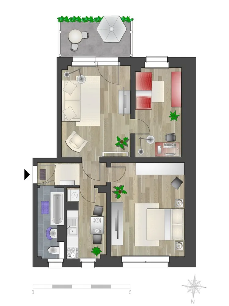 3 Zimmer Wohnung mit 61 m² in Chemnitz – Bild 5