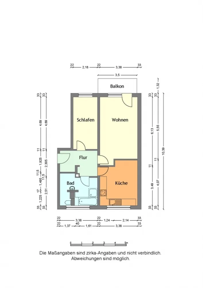 2 Zimmer Wohnung mit 60 m² in Merseburg – Bild 2