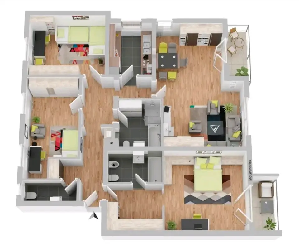 4 Zimmer Wohnung mit 130 m² in Augsburg – Bild 5
