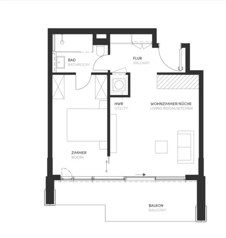 2 Zimmer Wohnung mit 50 m² in Frankfurt am Main – Bild 11
