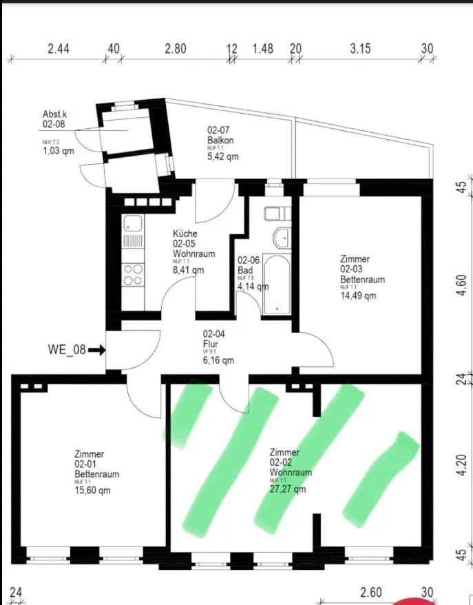WG-Zimmer mit 27 m² in Hannover – Bild 6