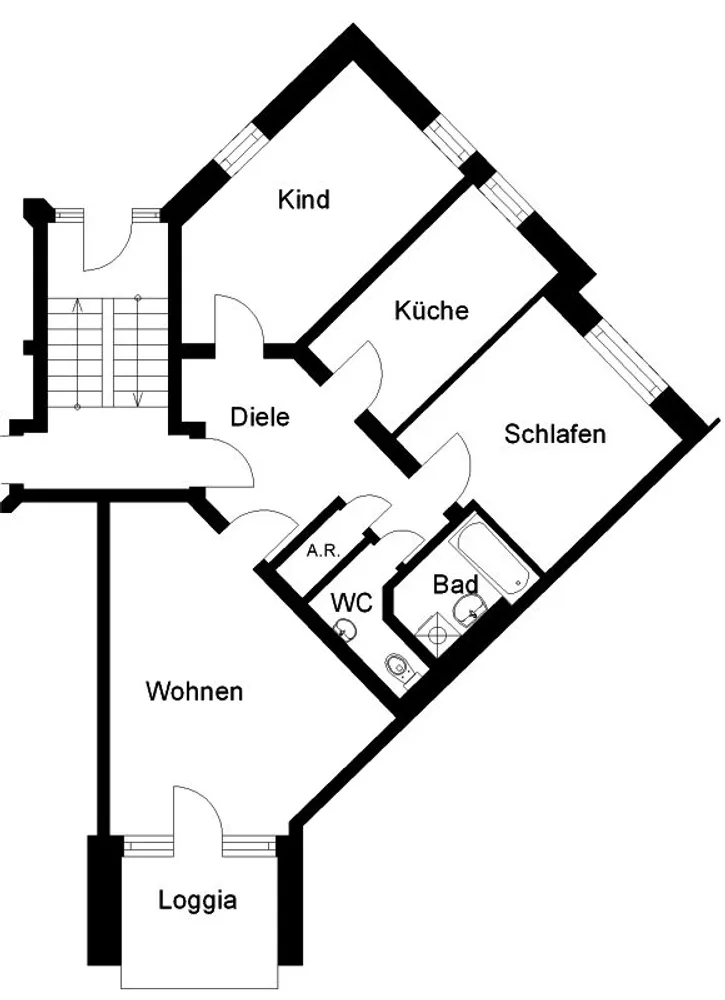 3 Zimmer Wohnung mit 79 m² in Köln – Bild 2