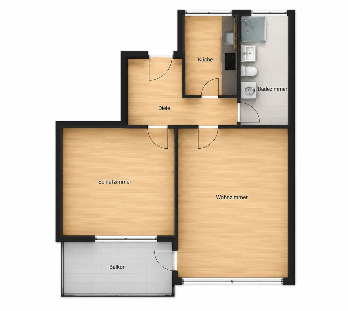 2 Zimmer Wohnung mit 66 m² in Paderborn – Bild 2