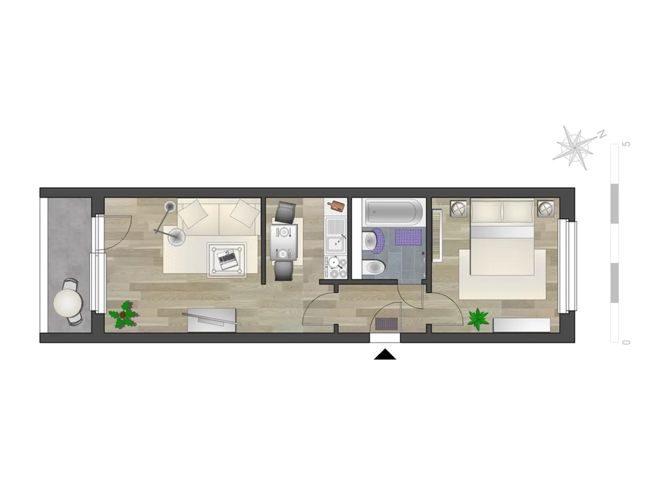 2 Zimmer Wohnung mit 41 m² in Chemnitz – Bild 5
