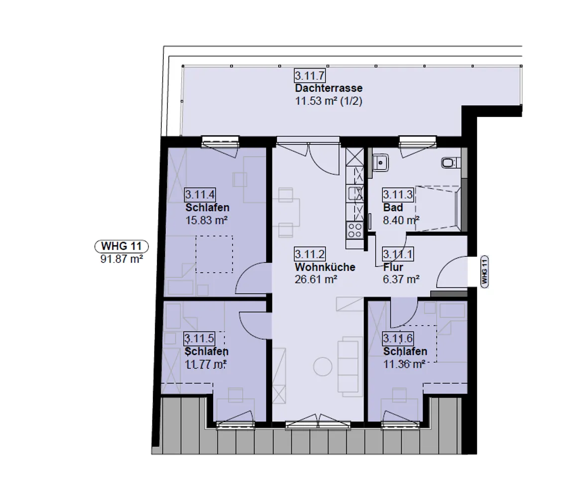 1 Zimmer Wohnung mit 27 m² in Osnabrück – Bild 5