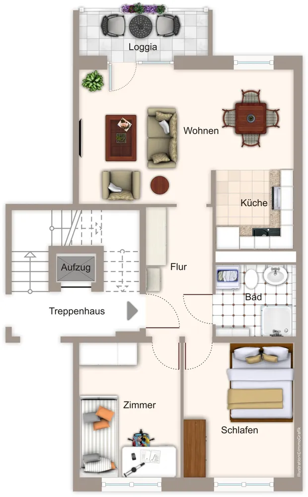 3 room apartment with 57 m² in Chemnitz – Photo 6