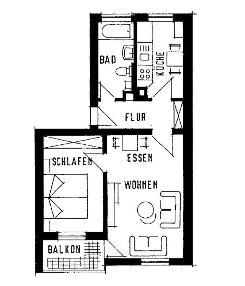 2 Zimmer Wohnung mit 51 m² in Stuttgart – Bild 1