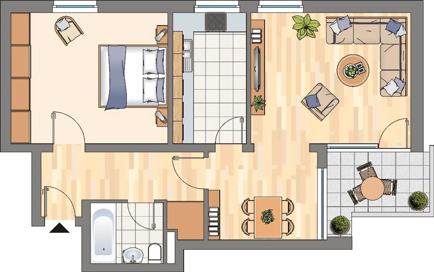 2 Zimmer Wohnung mit 56 m² in Dortmund – Bild 3