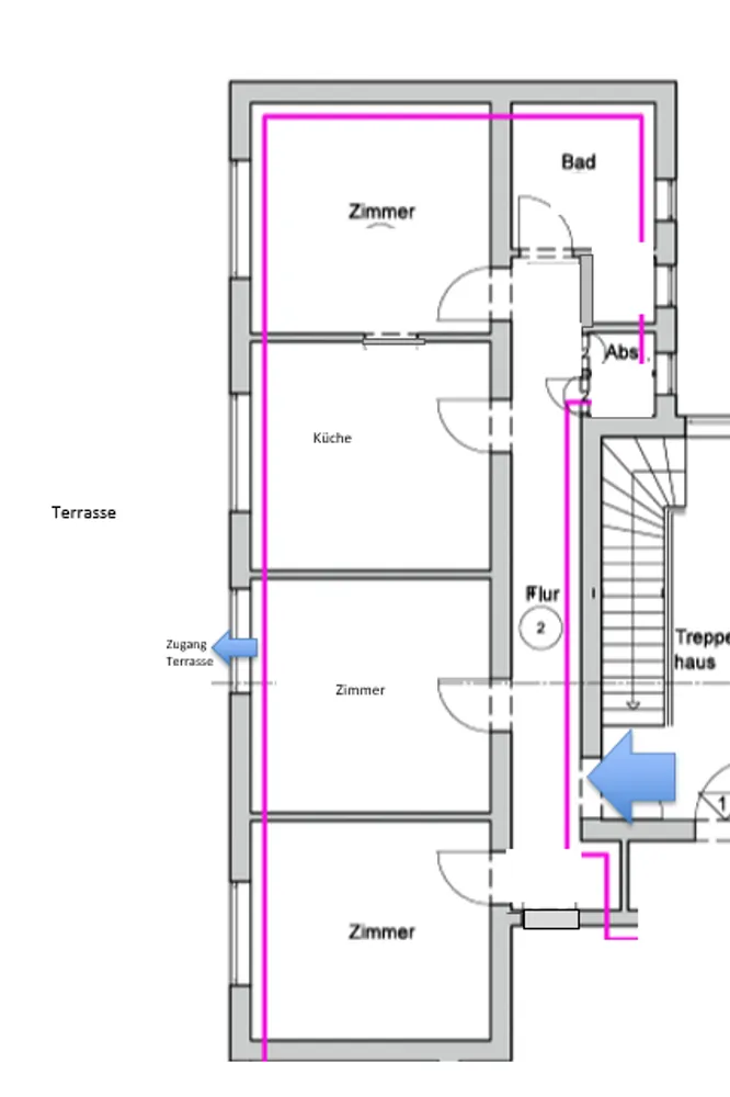 3 Zimmer Wohnung mit 72 m² in Hamburg – Bild 2