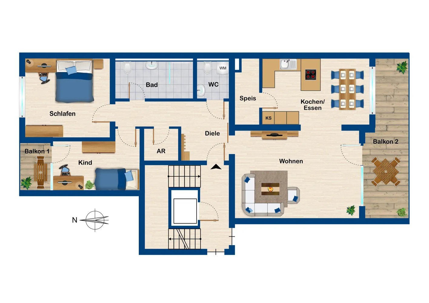 3 Zimmer Wohnung mit 106 m² in Kempten (Allgäu) – Bild 3