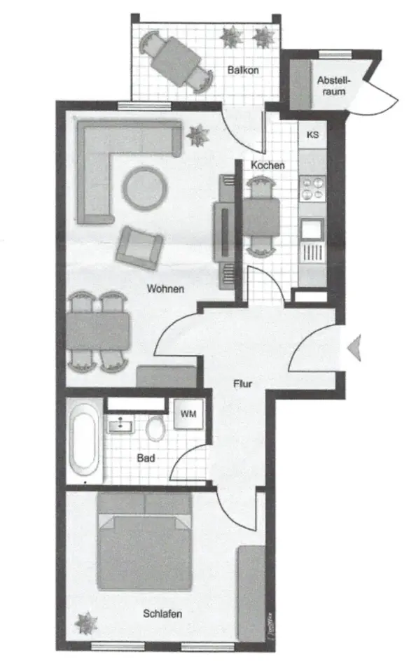 2 room apartment with 51 m² in Chemnitz – Photo 5