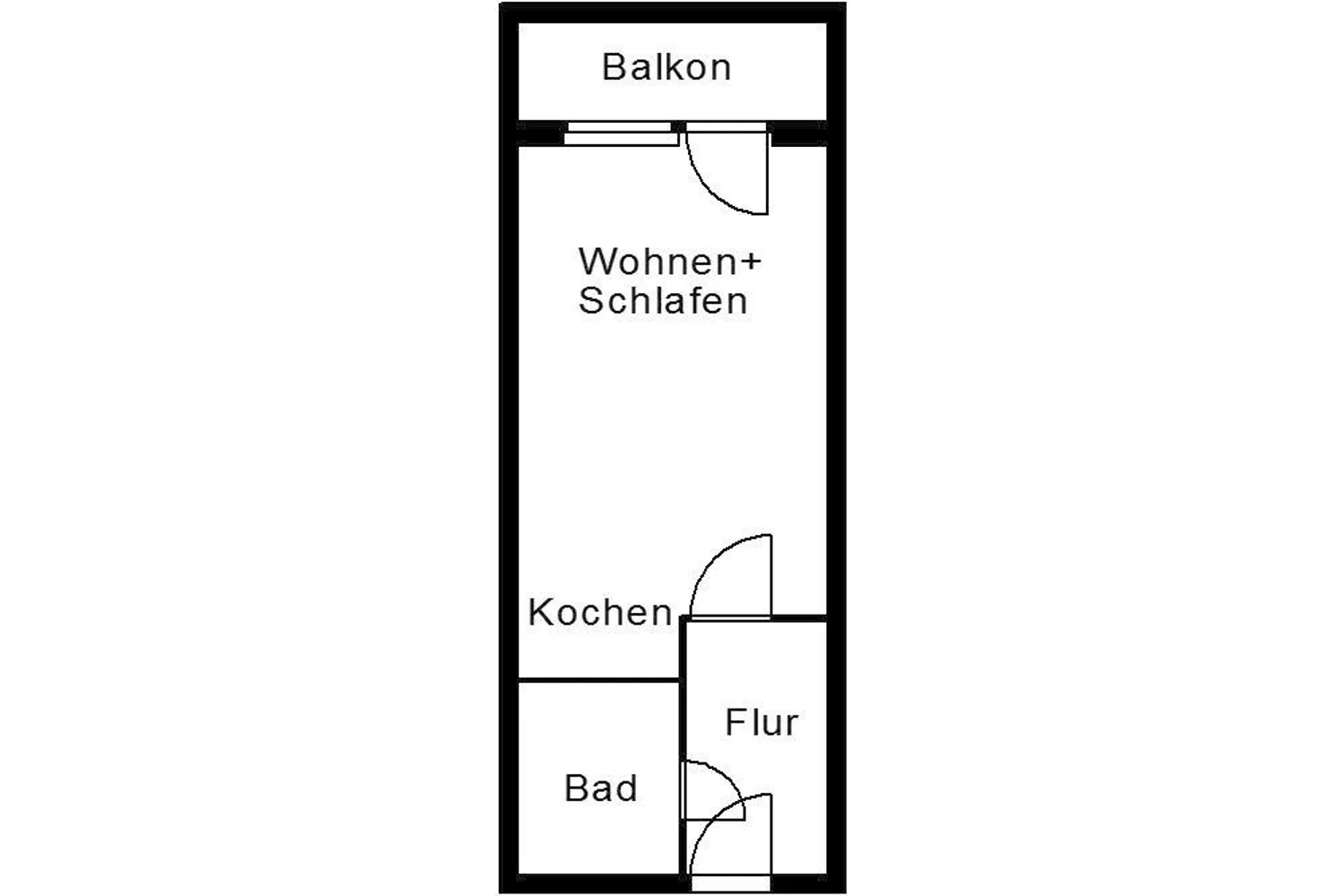 1 room apartment with 28 m² in Plauen – Photo 2