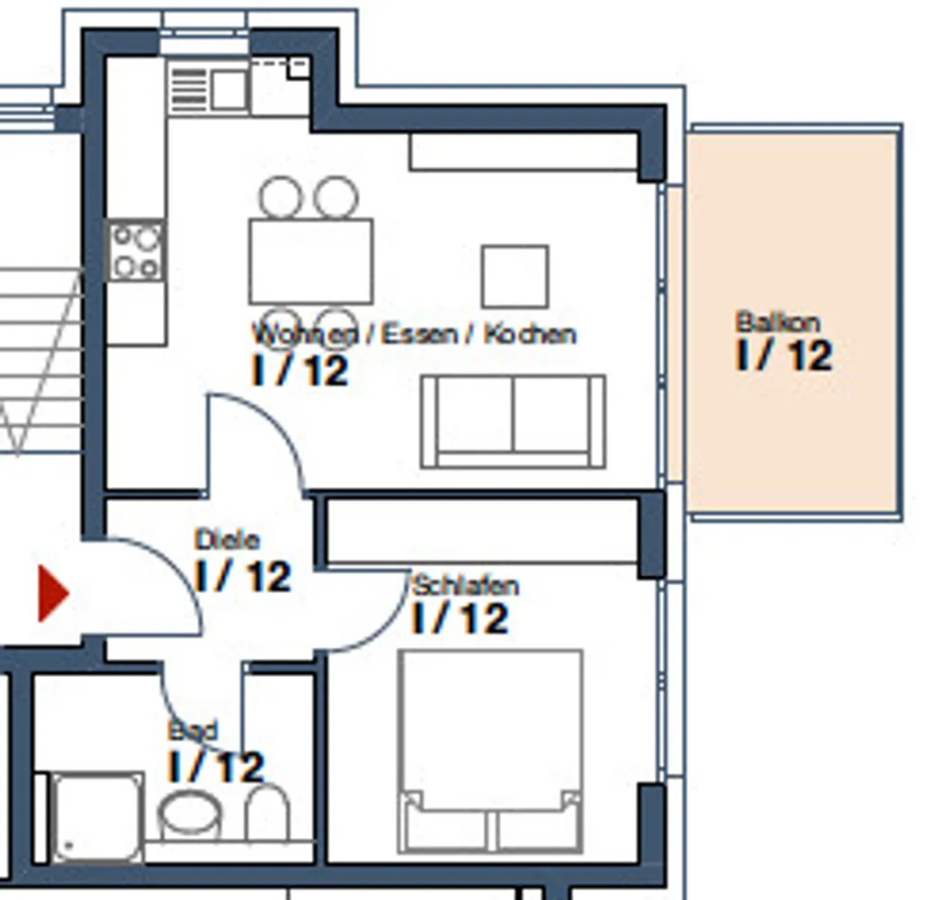 2 Zimmer Wohnung mit 43 m² in Crailsheim – Bild 5