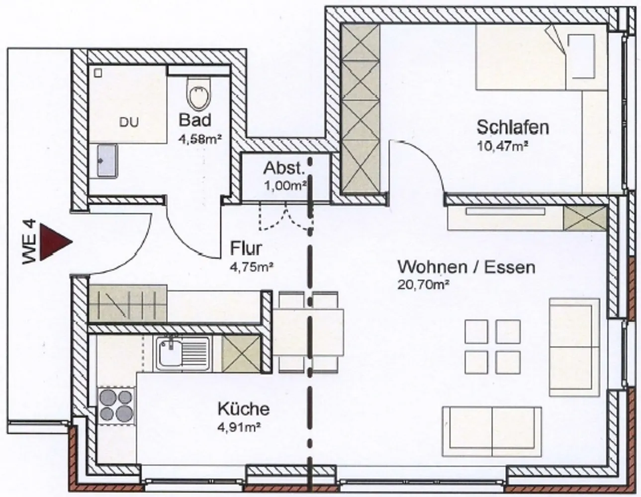 2 Zimmer Wohnung mit 46 m² in Emsdetten – Bild 5