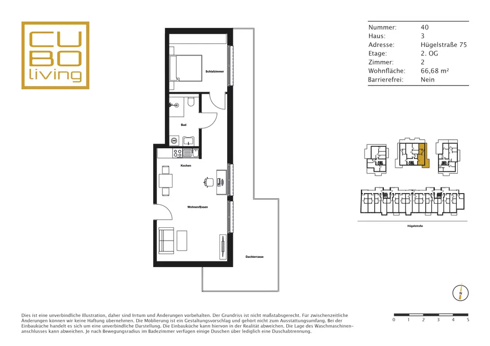 2 Zimmer Wohnung mit 67 m² in Darmstadt – Bild 6