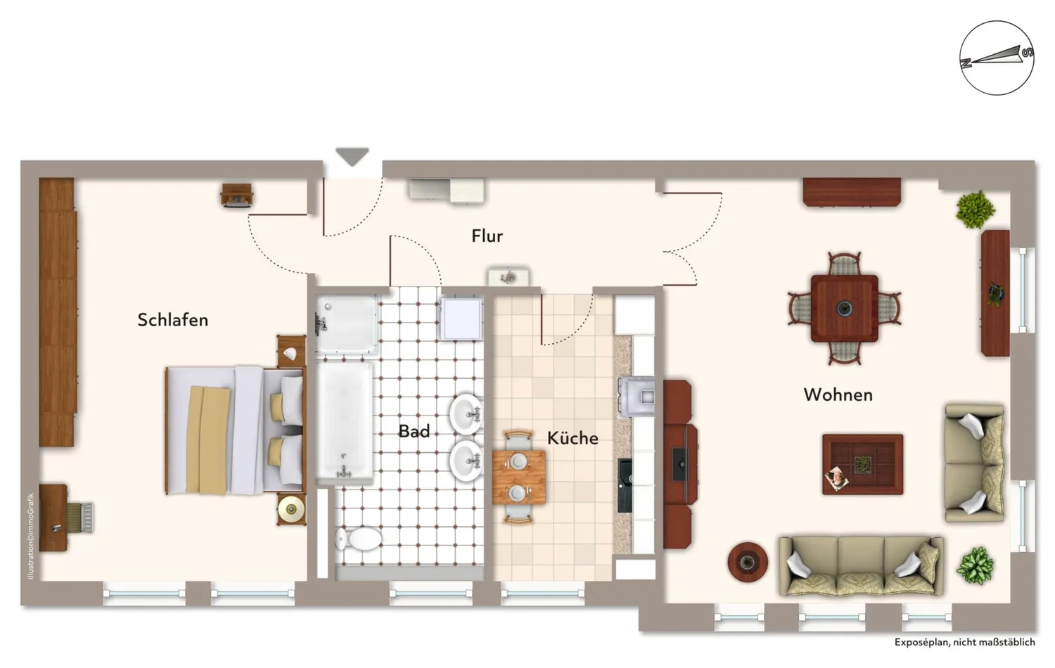 2 Zimmer Wohnung mit 81 m² in Magdeburg – Bild 11