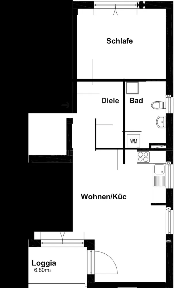 2 Zimmer Wohnung mit 64 m² in München – Bild 3