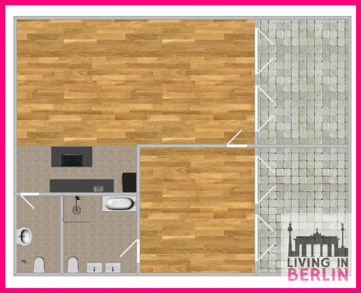 2 Zimmer Wohnung mit 126 m² in Berlin – Bild 4