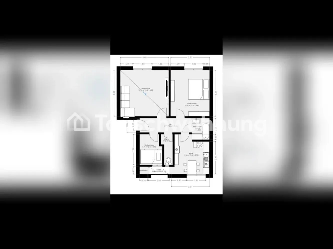 3 Zimmer Wohnung mit 74 m² in München – Bild 1