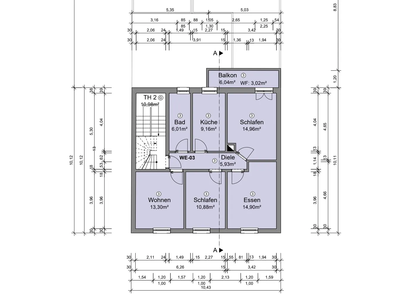 4 Zimmer Wohnung mit 79 m² in Mannheim – Bild 12
