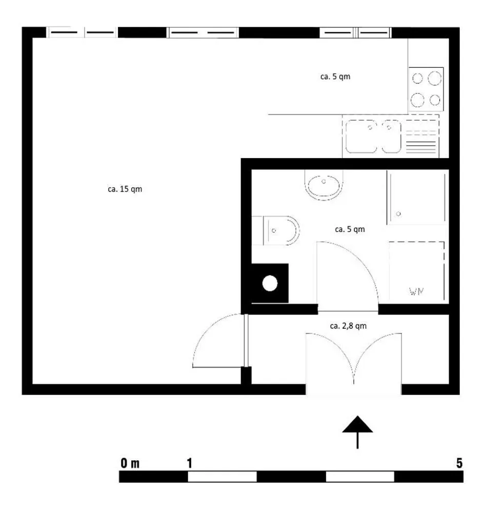 1 Zimmer Wohnung mit 29 m² in Leipzig – Bild 2